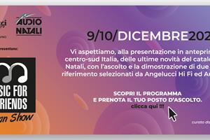 news AudioNatali - Angelucci HiFi & Audio Natali presentano Music For Friends - Italian Show
